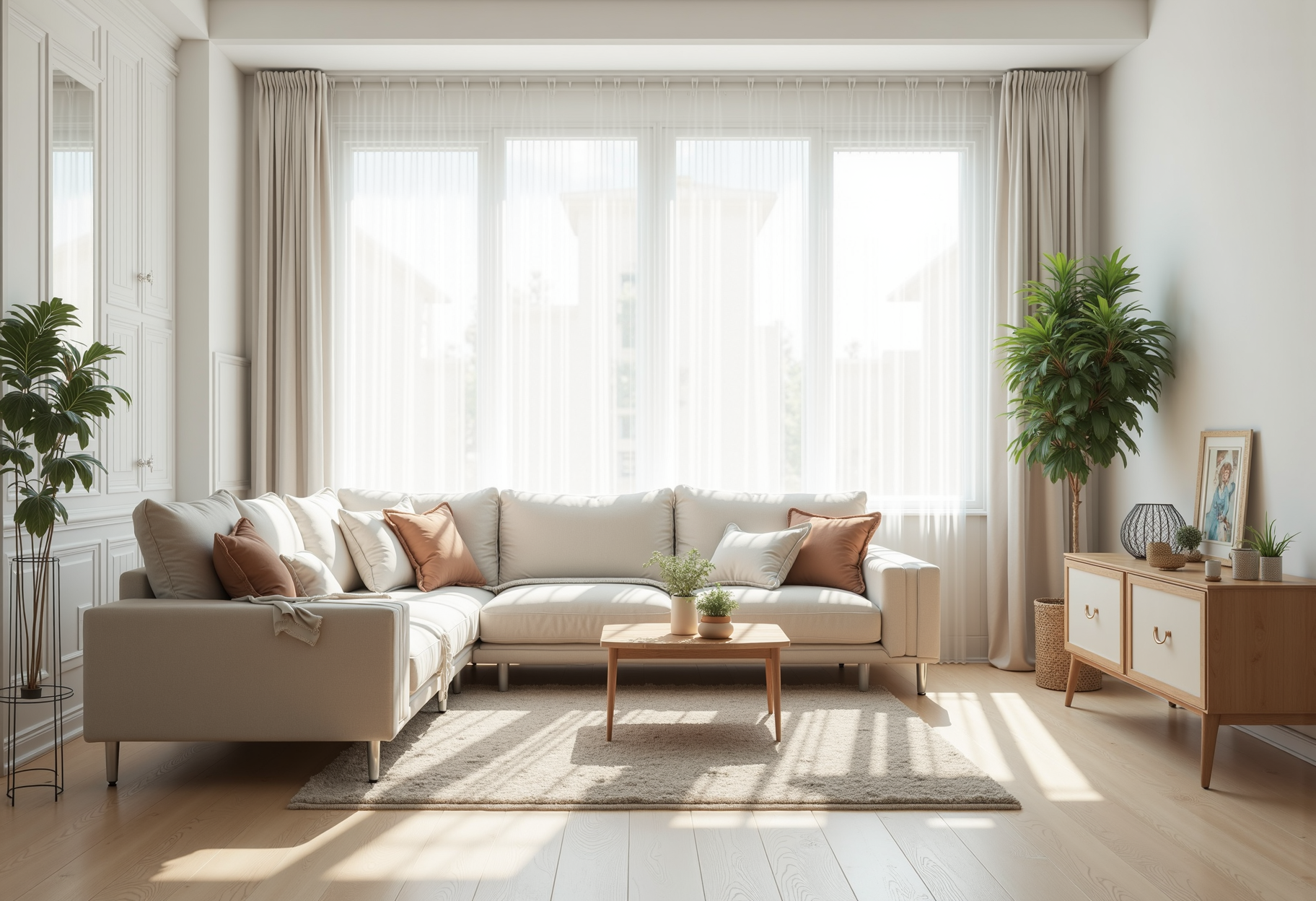 Tidy living room